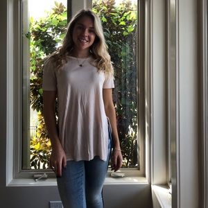 Blush colored tee